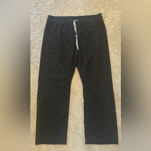 Figs livingston black scrub straight leg pants